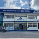 Justiça federal considera válida transferência do controle da Amazonas Energia à Âmbar Energia, do grupo J&F. Na imagem: Fachada de loja de atendimento aos clientes da Amazonas Energia na capital Manaus (Foto Divulgação)