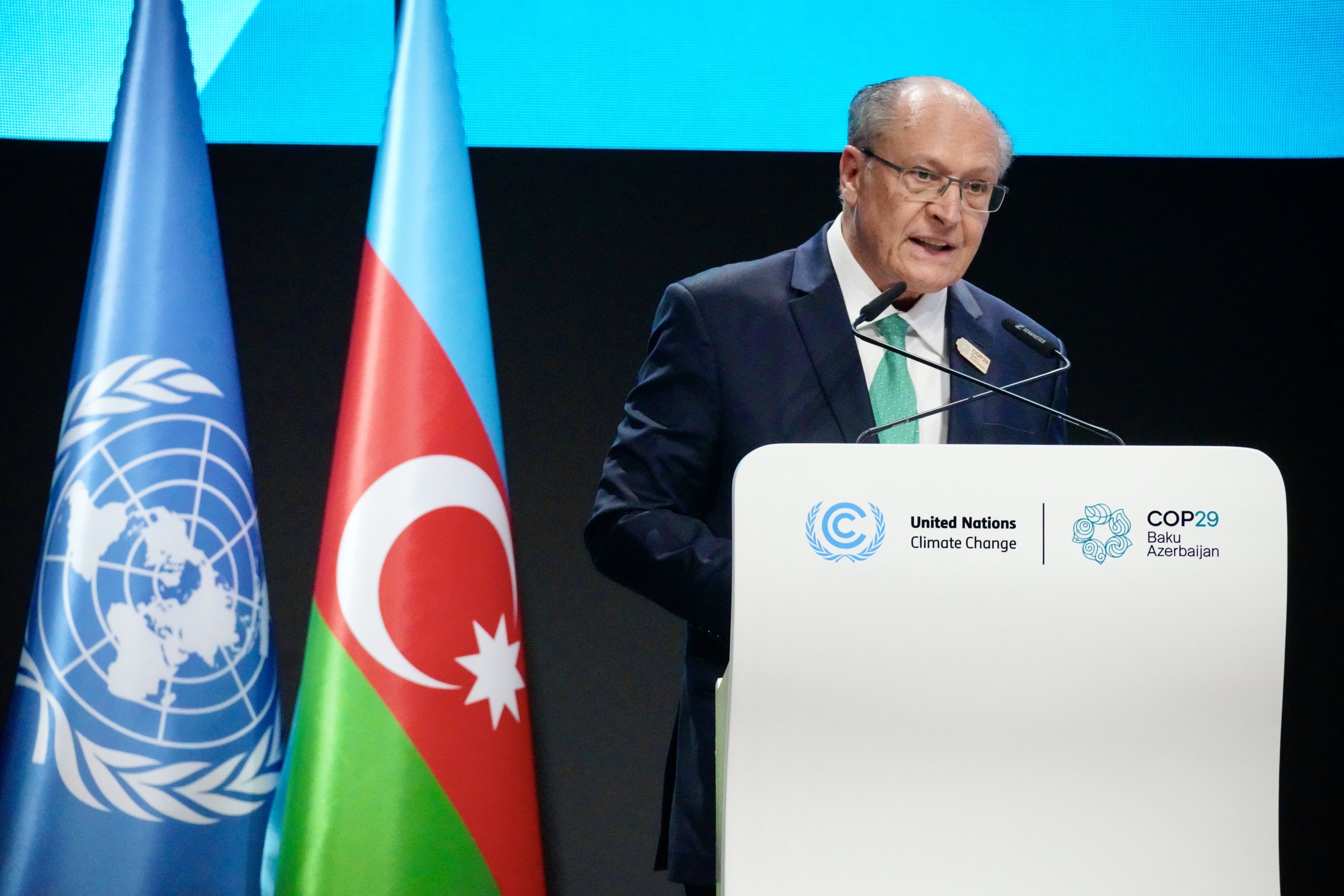 Meta climática do Brasil é ambiciosa e factível, defende Alckmin na COP29 (Foto: Cadu Gomes/VPR)