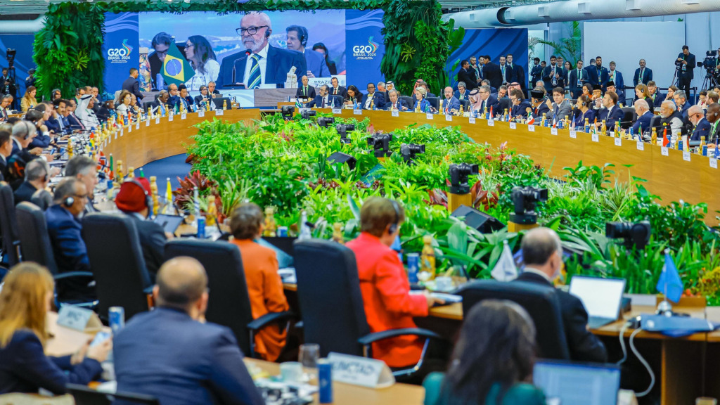 Presidente Lula discursa em reunião de cúpula do G20 no Rio, em 19/11/2024 (Foto Ricardo Stuckert/PR)