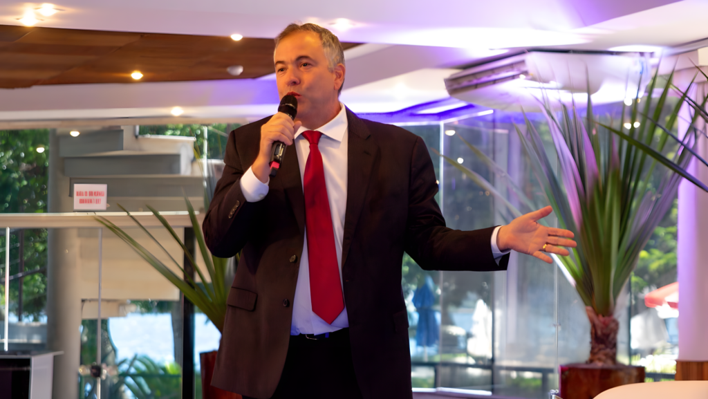 Alexandre Honaiser, diretor-executivo da Framatome, durante evento da Abdan no Rio de Janeiro (Foto Divulgação)