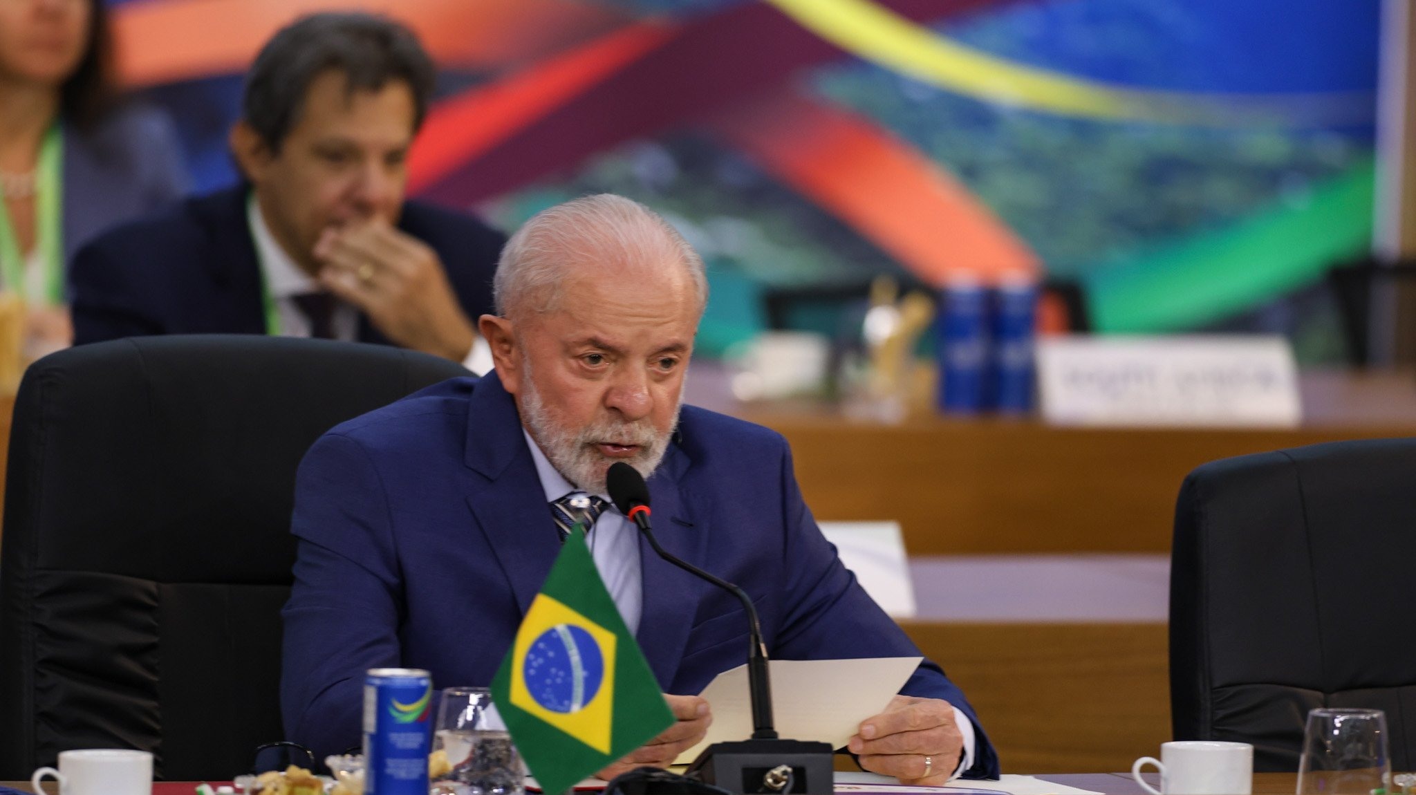 Presidente Lula durante segundo dia da Cúpula do G20, no MAM, no Rio de Janeiro, em 19/11/2024 (Foto Tomaz Silva/Agência Brasil)