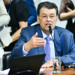 Eduardo Braga durante audiência da CCJ no Senado (Foto Geraldo Magela/Agência Senado)