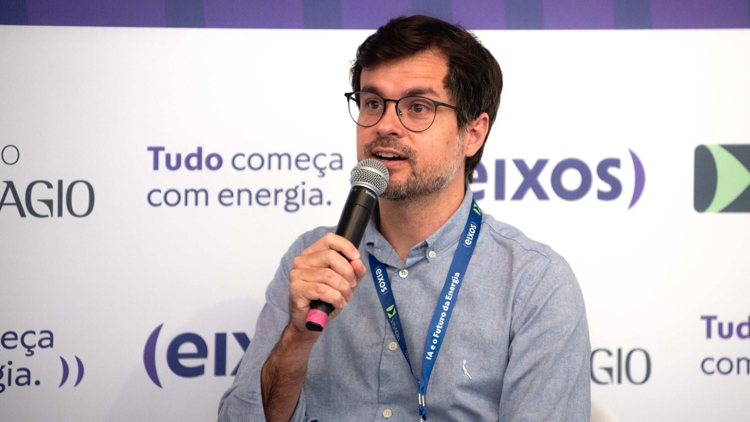 Chicão Bulhões, head de relações institucionais da Prio, participou do evento "IA e o Futuro da Energia", realizado pela agência eixos, em 26/11/2024 (Foto Victor Curi/eixos)