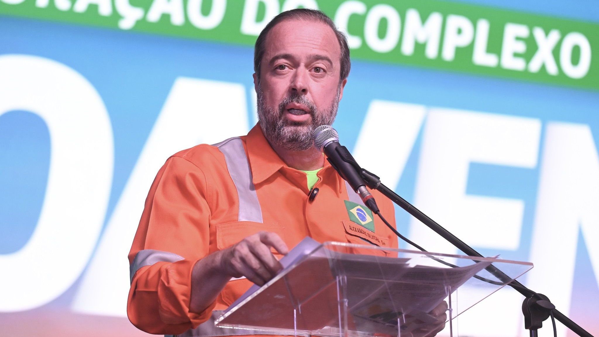 Ministro de Minas e Energia, Alexandre Silveira [na imagem], aumenta pressão por desconcentração no mercado de gás e regulamentação do gas release pela ANP (Foto Complexo de Energias Boaventura/Ricardo Botelho/MME)