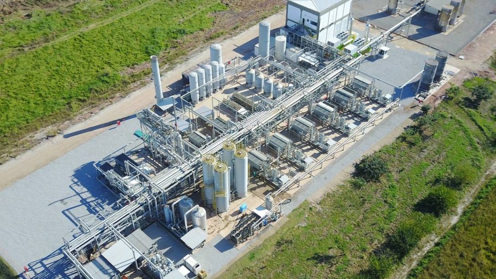 Visão aérea do centro de tratamento de resíduos do Grupo Urca Energia em Seropédica/RJ (Foto Divulgação Gás Verde)