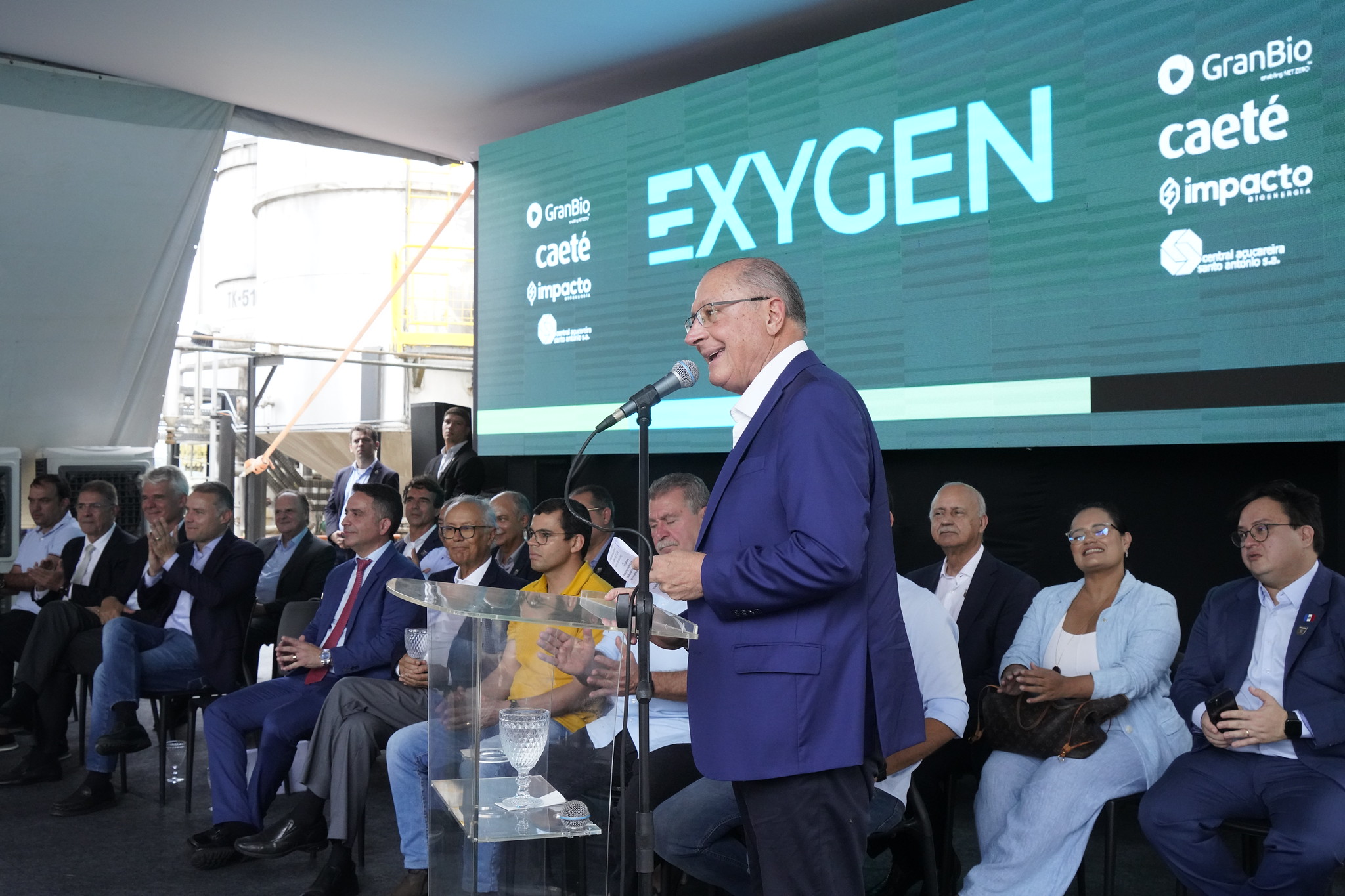 27-01-2025 Vice Presidente da República Geraldo Alckmin durante Cerimônia de Inauguração e Lançamento do Projeto de Expansão EXYGEN em São Miguel dos Campos AL. Foto - Cadu Gomes:VPR