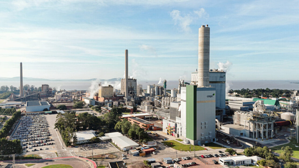 Unidade da CMPC Celulose Riograndense, em Guaíba/RS (Foto Divulgação/CMPC)