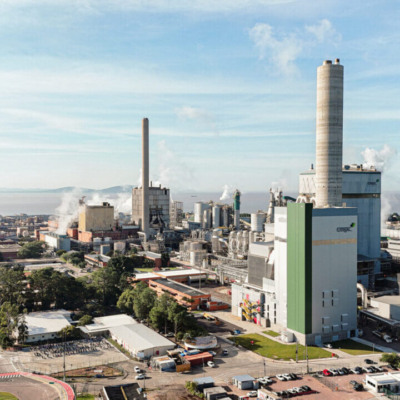 Unidade da CMPC Celulose Riograndense, em Guaíba/RS (Foto Divulgação/CMPC)