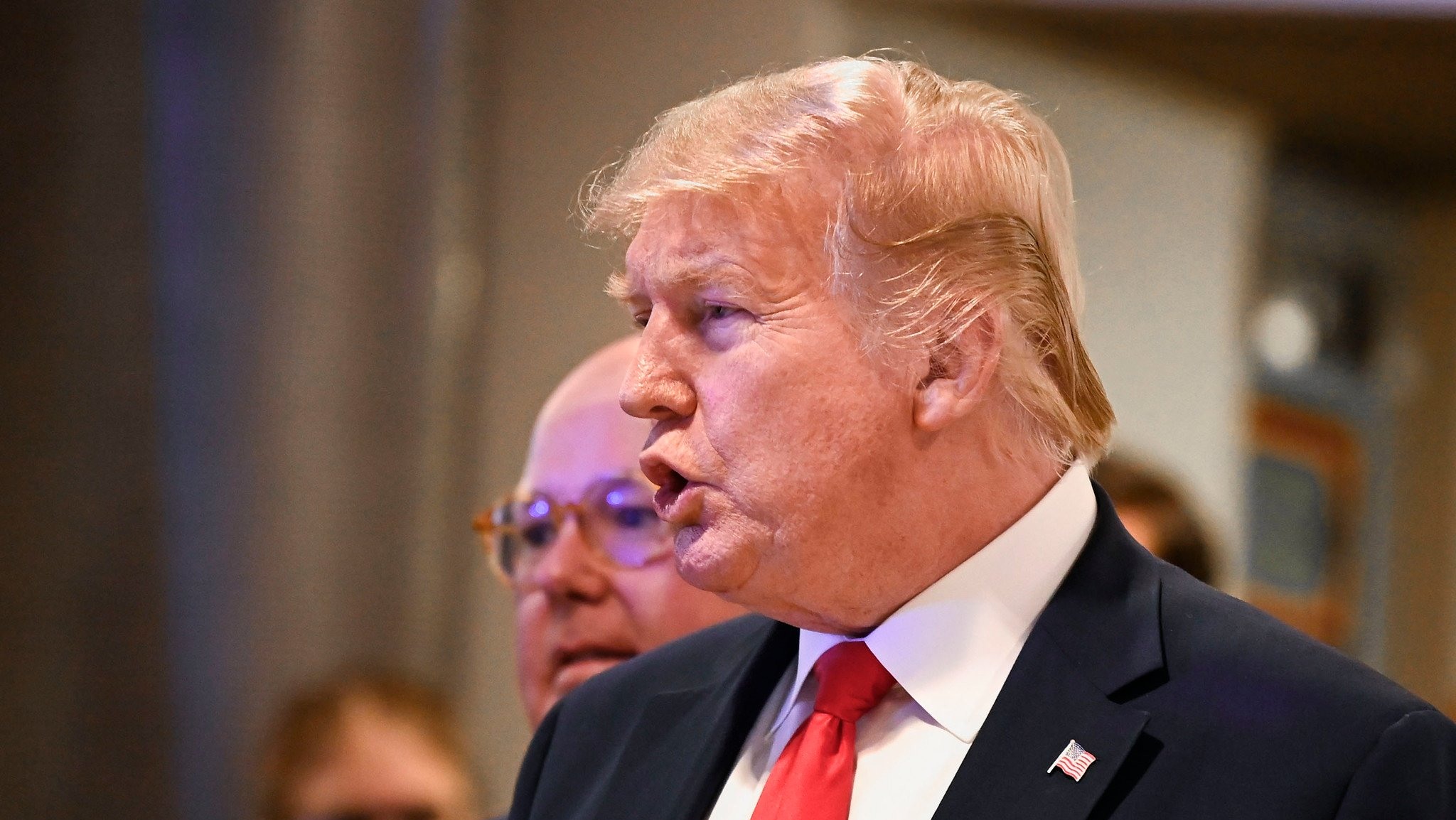 Donald Trump, presidente dos EUA, participa da reunião anual do Fórum Econômico Mundial em Davos, em 22/1/2020 (Foto Valeriano Di Domenico/WEF)