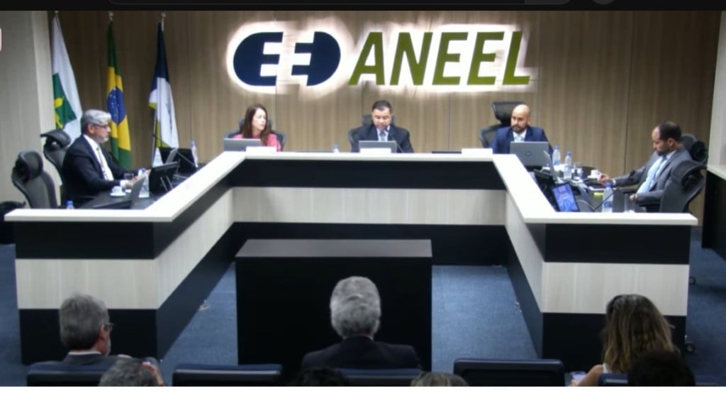 Reunião da diretoria da Agência Nacional de Energia Elétrica em 21 de janeiro de 2025 (Reprodução da Aneel)