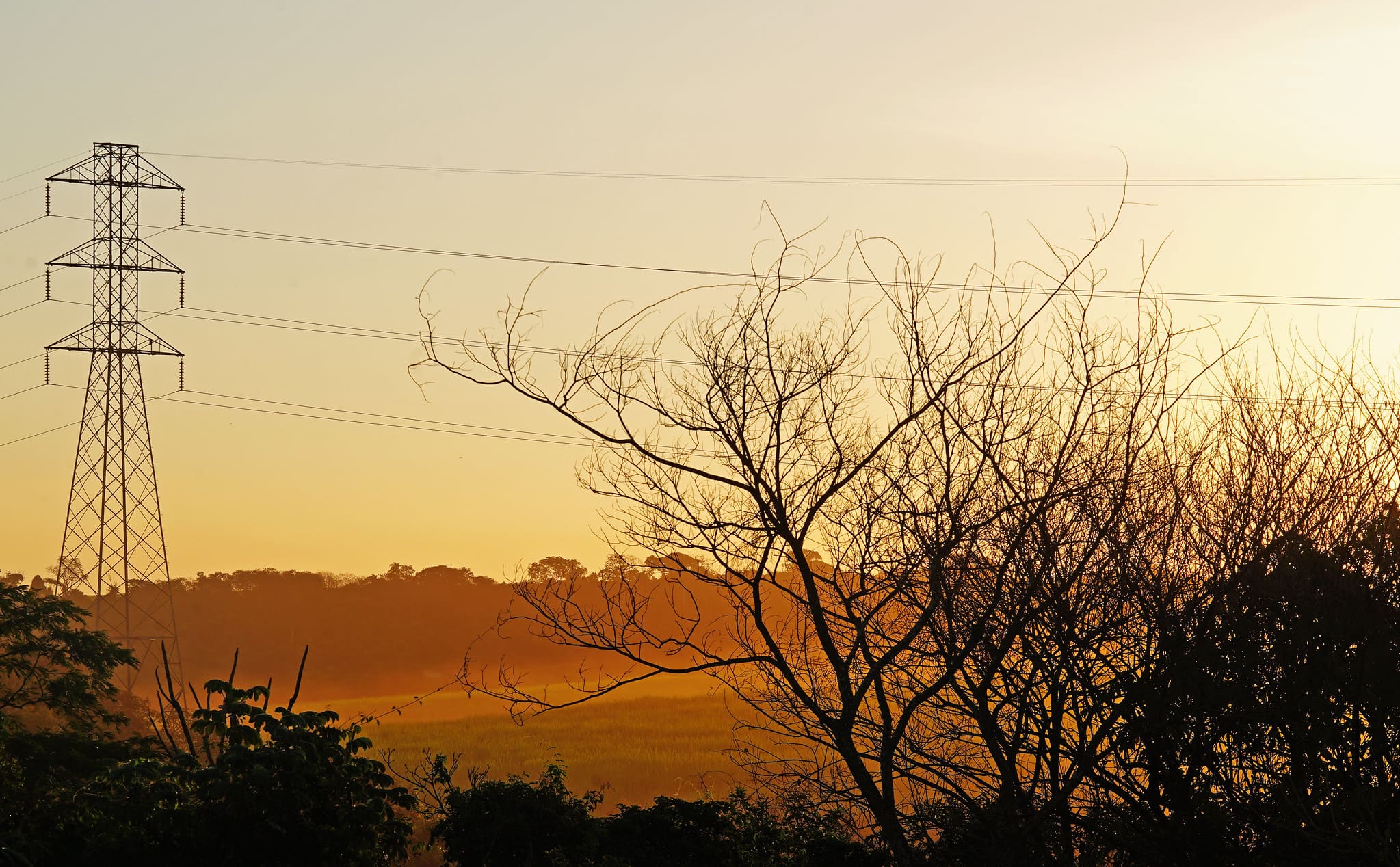 Torres de transmissão de energia elétrica de alta tensão (Foto Tauan Alencar-MME)