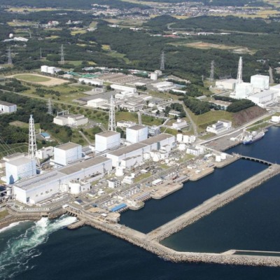 Vista aérea da Central Nuclear de Fukushima I, localizada na cidade de Okuma, no distrito de Futaba, na ilha de Honshu no Japão (Foto Divulgação Tepco)