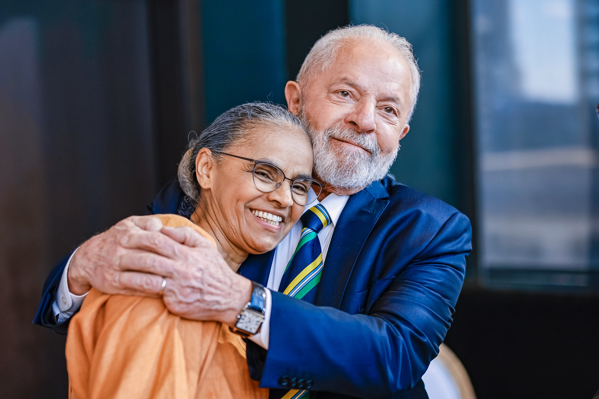 Presidente Luiz Inácio Lula da Silva e ministra do Meio Ambiente, Marina Silva (Foto Ricardo Stuckert/PR)