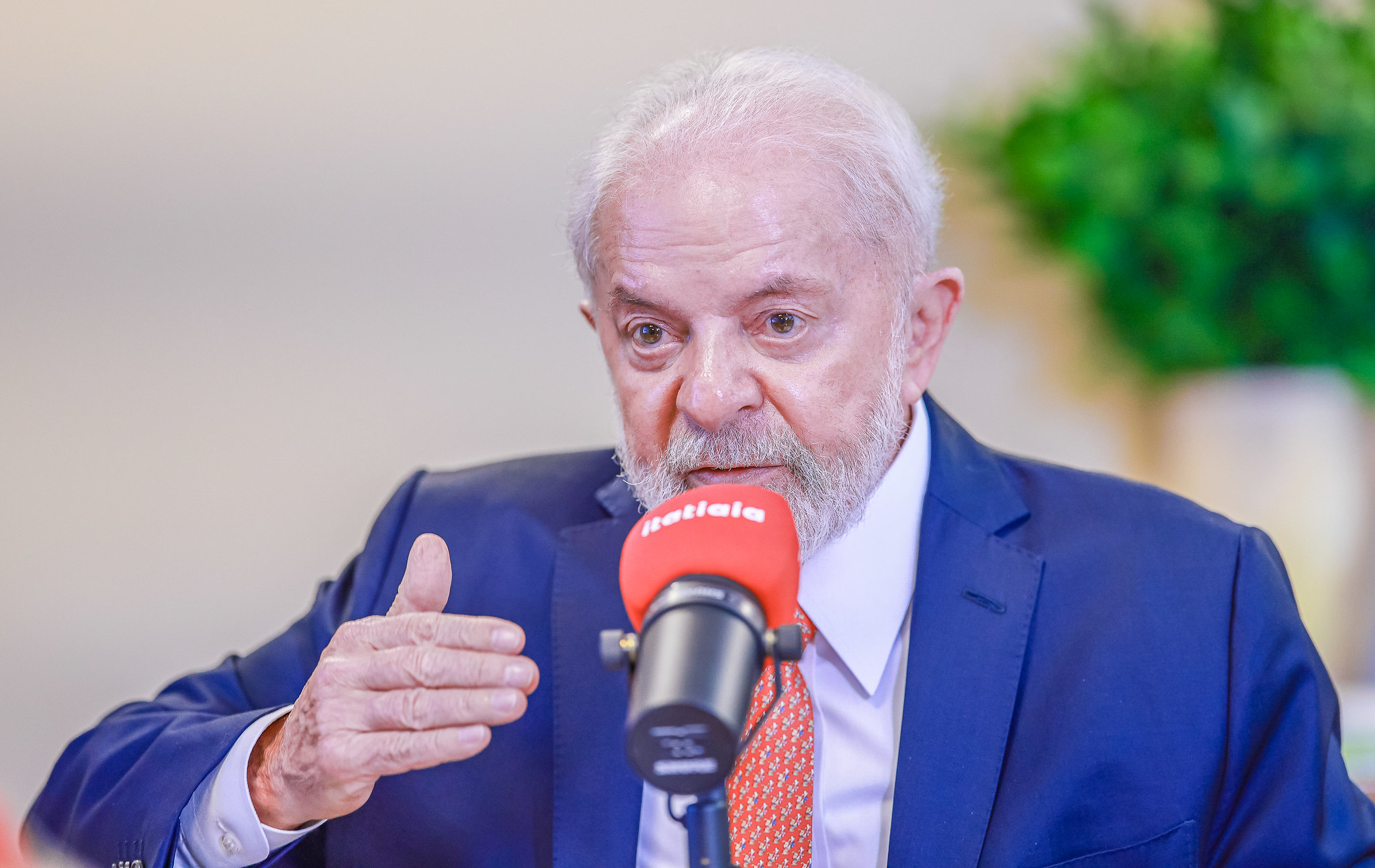 Presidente Lula concede entrevista à rádio Itatiaia (Foto Ricardo Stuckert/PR)