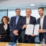 Presidente do BNDES, Aloizio Mercadante, se reúne com o governador do Rio Grande do Sul, Eduardo Leite, para discutir novos projetos para o estado, na sede do banco no Rio, em 7/2/2025 (Foto: Maurício Tonetto/Secom RS)