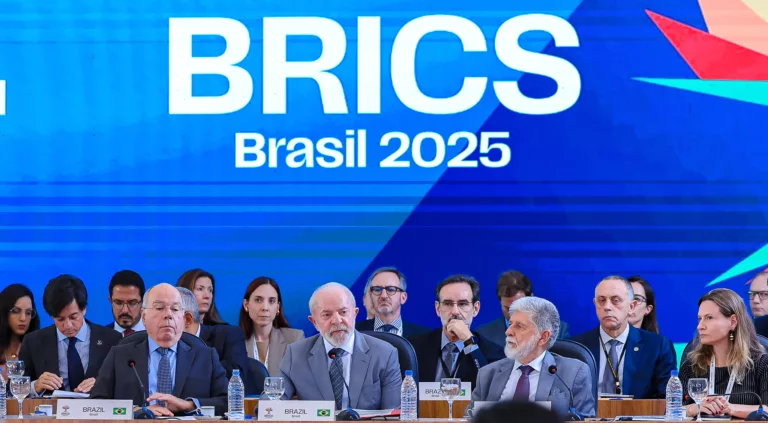 Presidente da República, Luiz Inácio Lula da Silva, durante Abertura da Primeira Reunião de Sherpas da presidência brasileira do BRICS. Palácio do Itamaraty | Foto: Ricardo Stuckert/PR