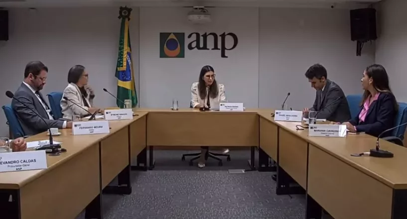 Reunião da diretoria colegiada da ANP, em 6/2/2025 (Foto Reprodução)