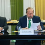 Geraldo Alckmin e Alexandre Silveira participam da primeira reunião extraordinária de 2025 do CNPE, em 18 de fevereiro (Foto Tauan Alencar/MME)