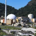 Visão geral das Usinas de Angra 1 e Angra 2 na Central Nuclear Almirante Álvaro Alberto (CNAAA), em Angra dos Rei, no Rio de Janeiro (Foto Tomaz Silva/Agência Brasil)