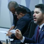 Marcos Rogério participa de reunião da CCJ no Senado para discutir a demarcação de terras indígenas, em 20/9/2023 (Foto Lula Marques/Agência Brasil)