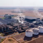 Vista aérea das instalações de usina de etanol de milho FS Bioenergia (Foto Rafael D Marques/Secom-MT)