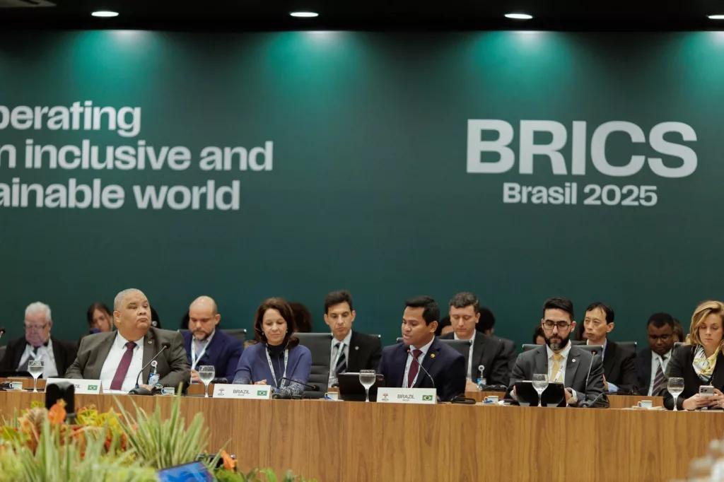 Coordenaram a reunião os Ministérios de Portos e Aeroportos, dos Transportes, e de Cidade. Foto: Isabela Castilho/BRICS Brasil
