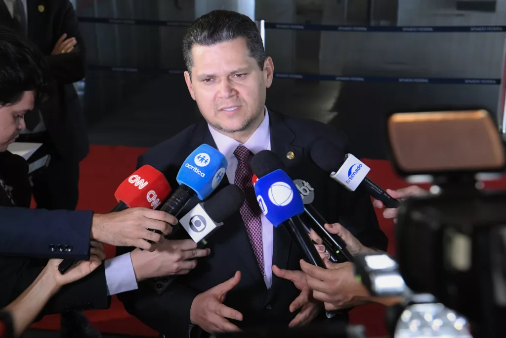 Presidente do Senado, Davi Alcolumbre (União/AP). Foto: Jefferson Rudy/Agência Senado