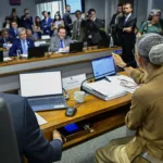 Ministra do MMA, Marina Silva, durante reunião da CI no Senado, em 27 de maio de 2025, sobre a possível criação de uma unidade de conservação marinha na Região Norte (Foto Geraldo Magela/Agência Senado)