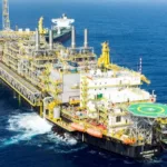 FPSO P-75, parte do sistema de produção de Búzios, operando no offshore do pré-sal da Bacia de Santos; que agregou para a Petrobras 2 bilhões de barris de óleo equivalente (boe) em reservas em 2022 (Foto Agência Petrobras)
