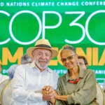 Cerimônia de divulgação dos investimentos do Governo Federal para a COP30, em fevereiro de 2025 (Foto: Ricardo Stuckert/PR)