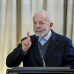 Lula durante entrevista coletiva à imprensa em Moscou, capital russa, em 10 de maio de 2025 (Foto Ricardo Stuckert/PR)