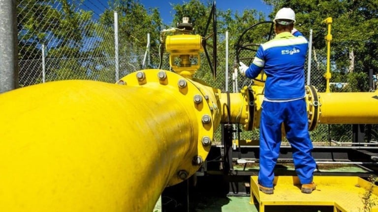 Citygate da ES Gás, ponto de entrega de gás natural à distribuidora estadual (Foto Divulgação)
