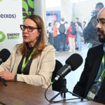 Lilian Melo, gerente executiva do Cenpes e e Julio Leite, gerente geral da Gestão de Inovação Tecnológica da Petrobras no estúdio eixos 