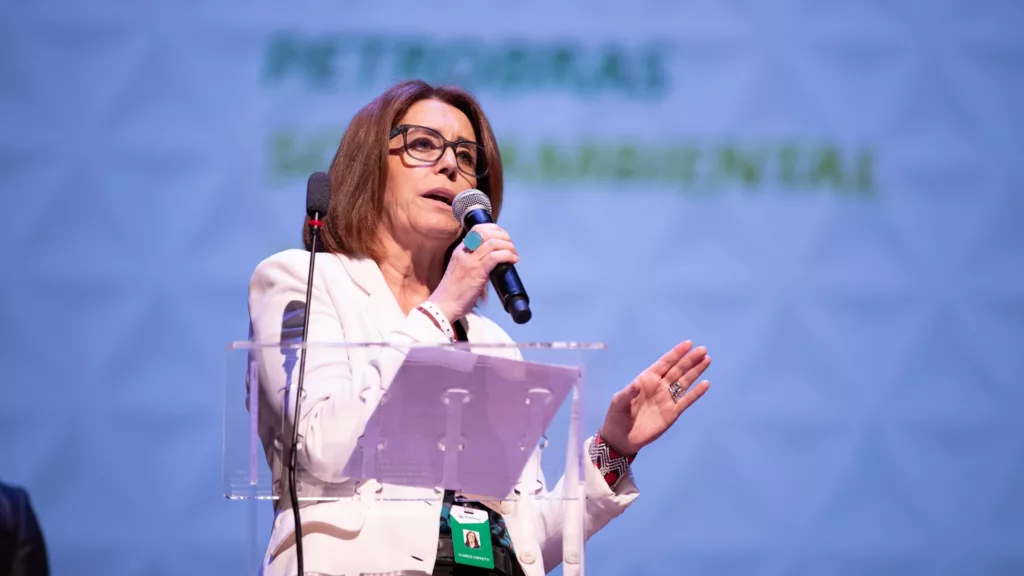 Clarice Coppetti, diretora de Assuntos Corporativos da Petrobras, durante evento da PPSA (Foto Rafa Pereira/Agência Petrobras)