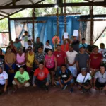 Caciques pedem que todos os blocos da bacia da Foz do Amazonas sejam retirados do leilão da ANP (Foto: CCPIO)