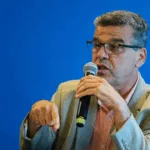 William França, diretor de Processos Industriais e Produtos da Petrobras, durante coletiva de imprensa do Plano Estratégico 2024/28, em 24 de novembro de 2023 (Foto Agência Petrobras)