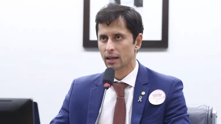 Duarte Jr., à mesa, durante reunião da Comissão de Defesa das Pessoas com Deficiência, em 17 de junho de 2025 (Foto Vinicius Loures/Câmara dos Deputados)