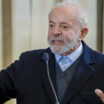 Lula durante entrevista coletiva à imprensa em Moscou, capital russa, em 10 de maio de 2025 (Foto Ricardo Stuckert/PR)
