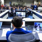 Diretoria colegiada da Aneel durante a 22ª reunião pública ordinária de 2025, em 24 de junho (Foto Michel Jesus/Aneel)