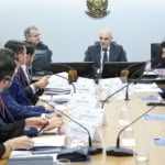 Alexandre de Moraes realiza audiência de conciliação sobre decretos que tratam do IOF, em 15 de julho de 2025 (Foto Antonio Augusto/STF)