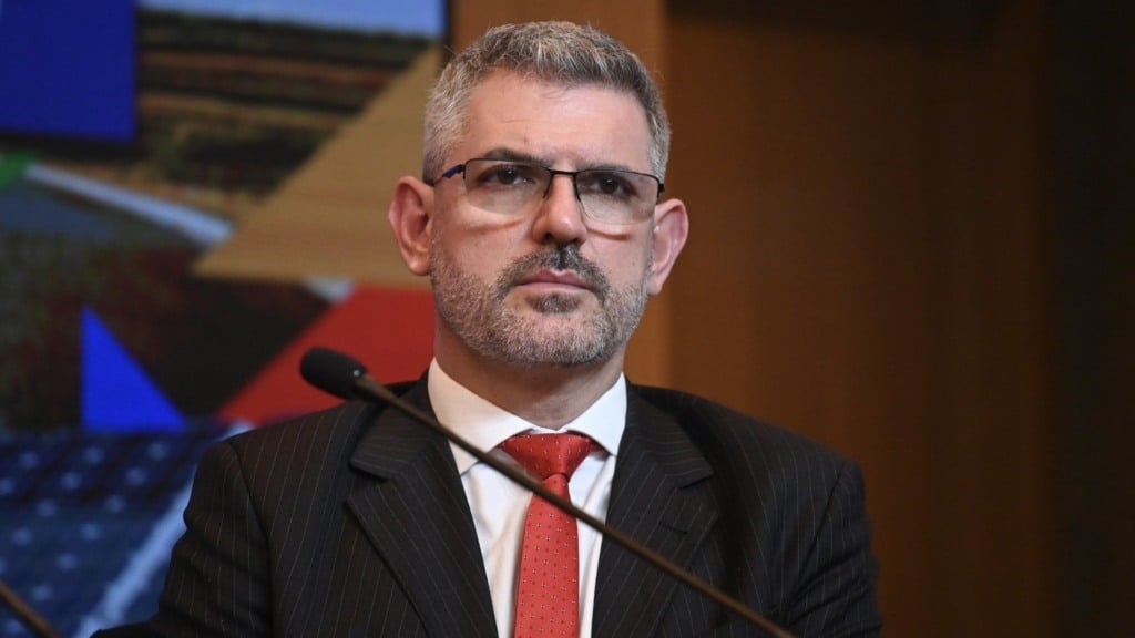 Diretor de Planejamento do ONS, Alexandre Zucarato, durante coletiva de Imprensa sobre o horário de verão 16 de outubro 2024 (Foto Ricardo Botelho/MME)
