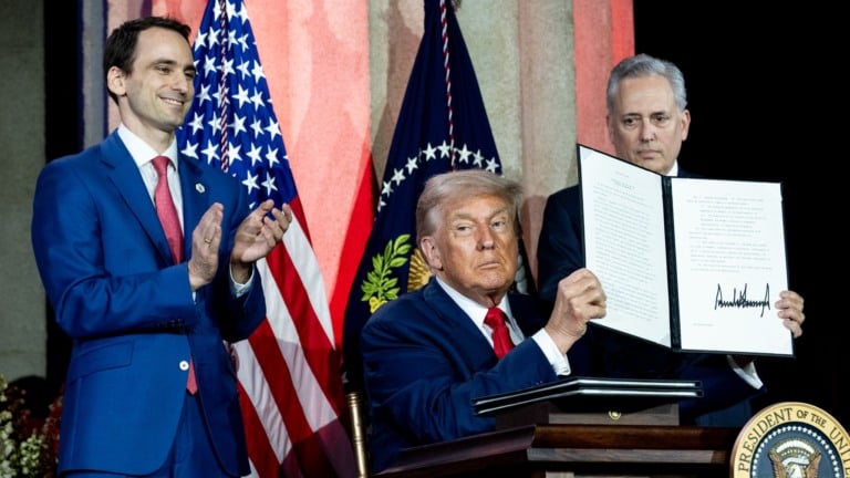 Donald Trump fala durante o 'AI Summit' da Casa Branca, no Andrew W. Mellon Auditorium, em Washington/DC, em 23 de julho de 2025 (Foto Joyce N. Boghosian/Oficial Casa Branca) Donald Trump fala durante o 'AI Summit' da Casa Branca, no Andrew W. Mellon Auditorium, em Washington/DC, em 23 de julho de 2025 (Foto Joyce N. Boghosian/Oficial Casa Branca)