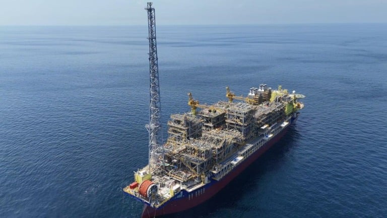 FPSO Maria Quitéria opera no campo de Jubarte, no pré-sal localizado na porção capixaba da Bacia de Campos (Foto Agência Petrobras)