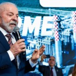 Lula fala durante a inauguração da termelétrica GNA II, no Porto do Açu, em São João da Barra (RJ), em 28 de julho de 2025 (Foto Ricardo Stuckert/PR)