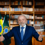 Lula faz pronunciamento em resposta a tarifaço de Donald Trump. Foto: Ricardo Stuckert