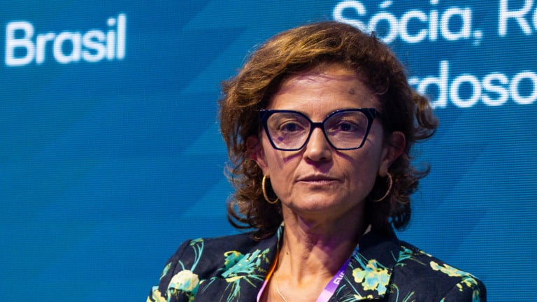 Maria João Rolim, sócia do escritório Rolim Goulart Cardoso, participa de painel em Natal (RN), em 3 de julho de 2025 (Foto Cortersia EVEx 2025)