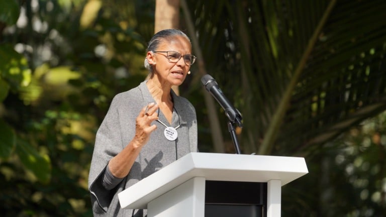 Marina Silva participa da discussão "TFFF – Segmento de Alto Nível sobre Financiamento Florestal Local", no Kew Garden, em Londres, em 24 de junho de 2025 (Foto Fernando Donasci/MMA)
