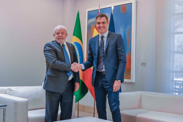 Presidente da República, Luiz Inácio Lula da Silva, durante Reunião de Ministros com o Presidente de Governo da Espanha, Pedro Sánchez. Foto: Ricardo Stuckert/PR Presidente da República, Luiz Inácio Lula da Silva, durante Reunião de Ministros com o Presidente de Governo da Espanha, Pedro Sánchez. Foto: Ricardo Stuckert/PR
