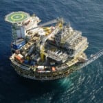 Produção offshore da plataforma de Piranema da Petrobras, a 68 km de Aracaju, em Sergipe (Foto Fotos Públicas)