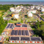 Usina solar da Transpetro no terminal de Belém (PA). Foto: Transpetro/Divulgação